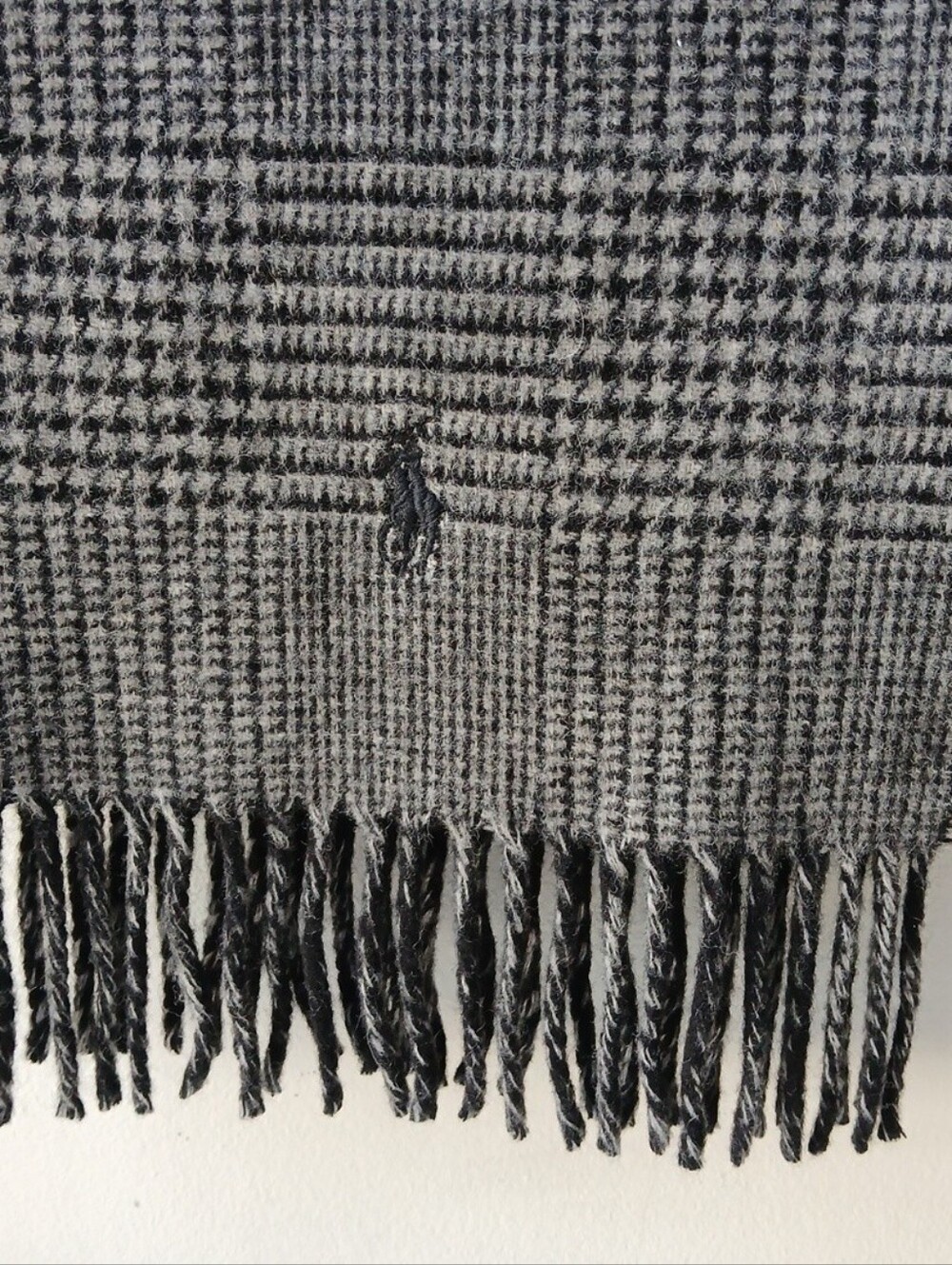 Polo Ralph Lauren Lambswool Glen Plaid Scarf - Picture 5 of 7